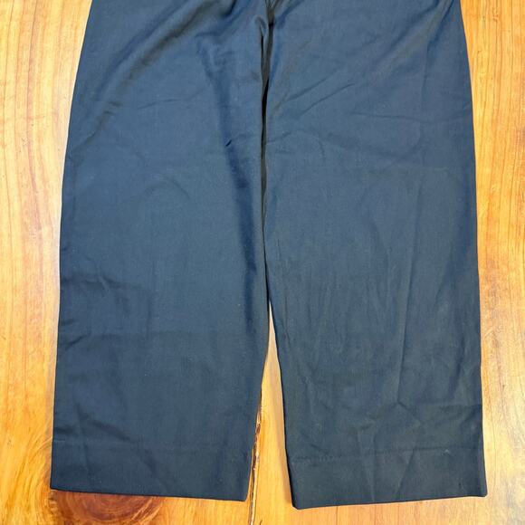 Kowtow Womens Pants Medium High Rise Button Back Wide Pleated Organic Cotton B18 - Picture 6 of 7